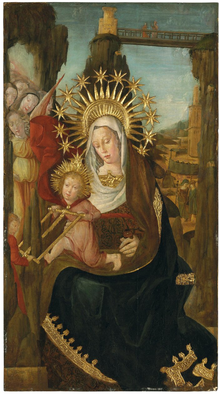 Dziewica z Montserrat, ok. 1530-40 autorstwa Catalan School