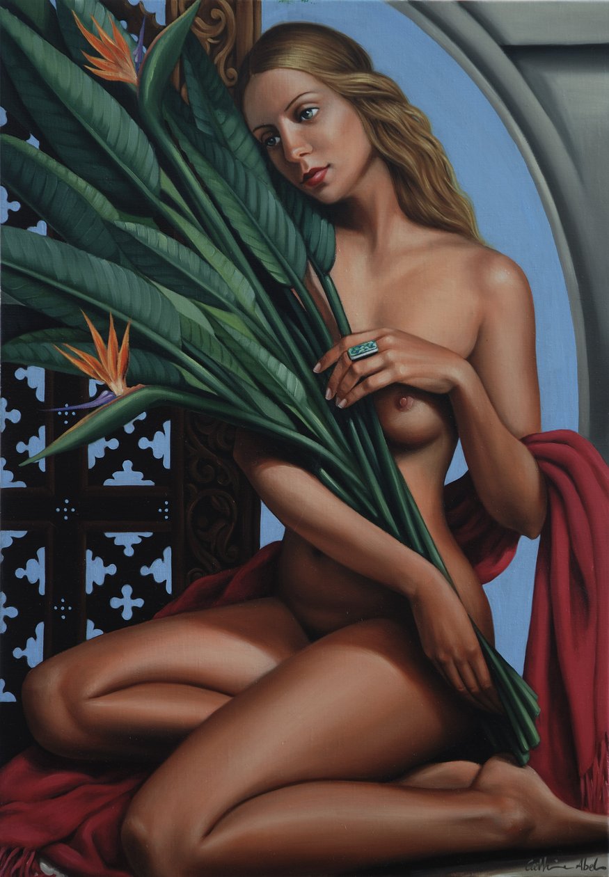 Rajski ptak (olej na płótnie) autorstwa Catherine Abel