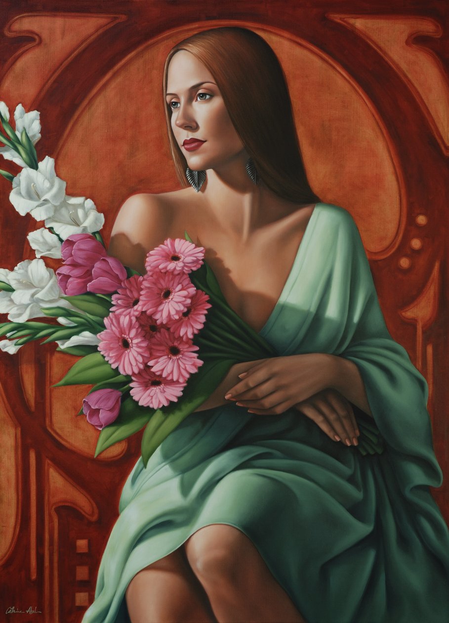 Grace (olej na lnie) autorstwa Catherine Abel