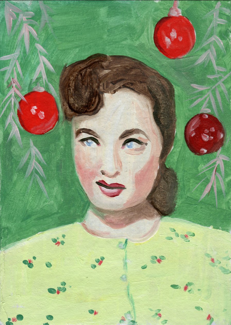 Ann 3, 2023 (olej na papierze) autorstwa Cathy Lomax