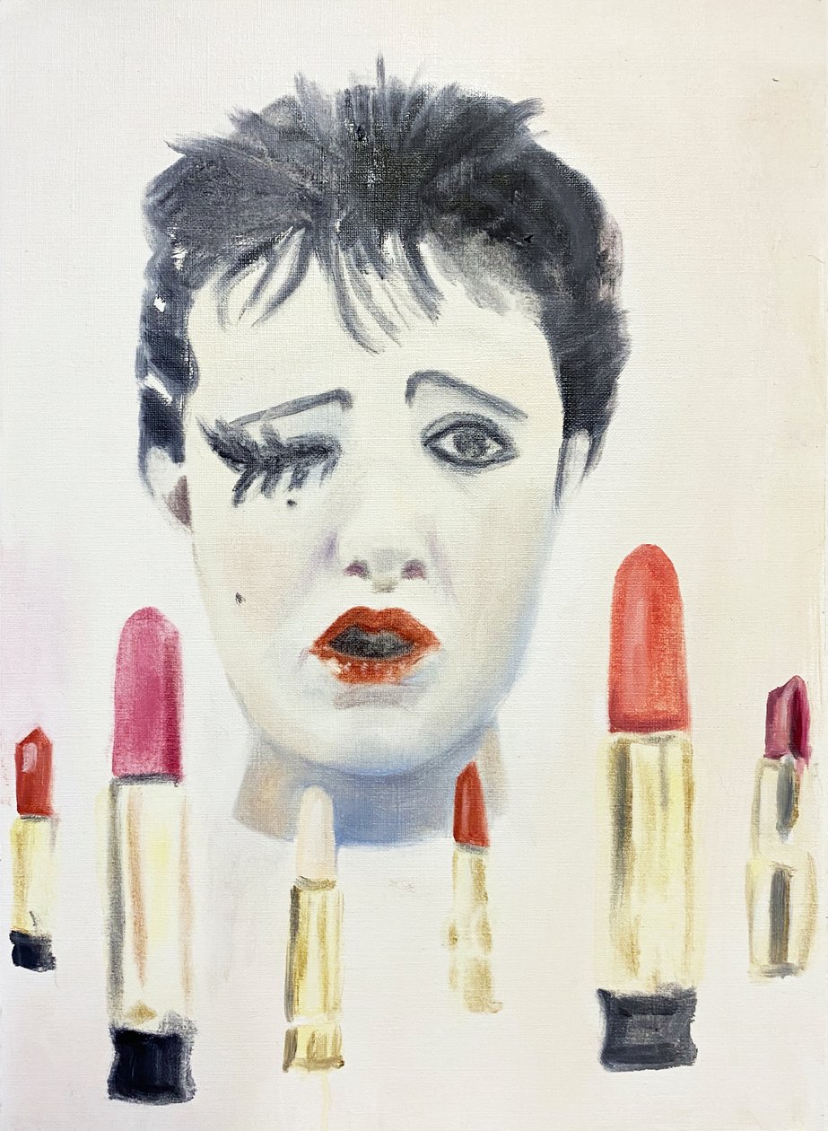 Bit Sweet, 2023 (olej na papierze autorstwa Cathy Lomax