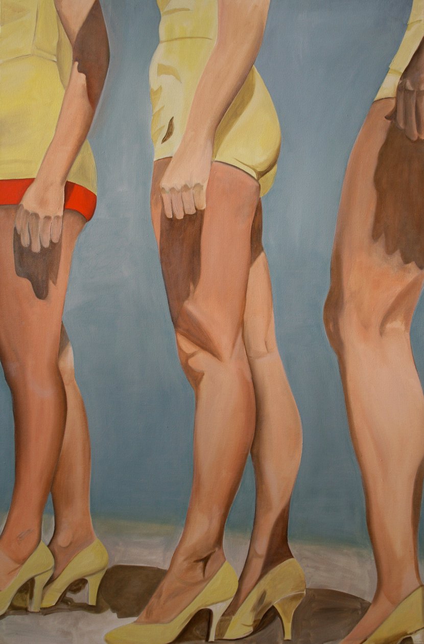 Nogi, 2007 (olej na płótnie) autorstwa Cathy Lomax