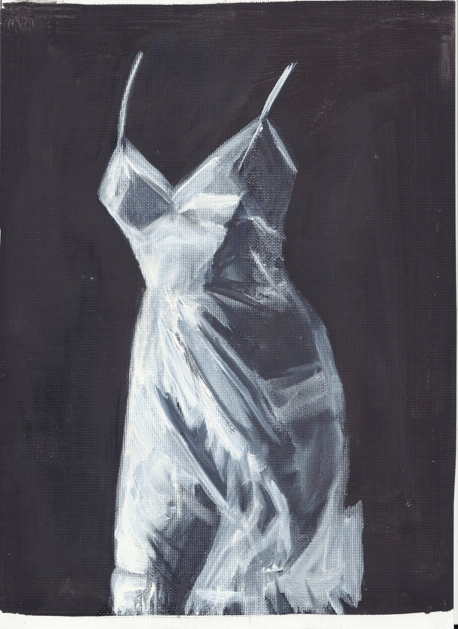 Rose 2, 2012 (olej i akryl na papierze) autorstwa Cathy Lomax