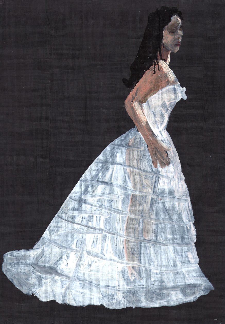Susannah, 2011 (olej na papierze) autorstwa Cathy Lomax