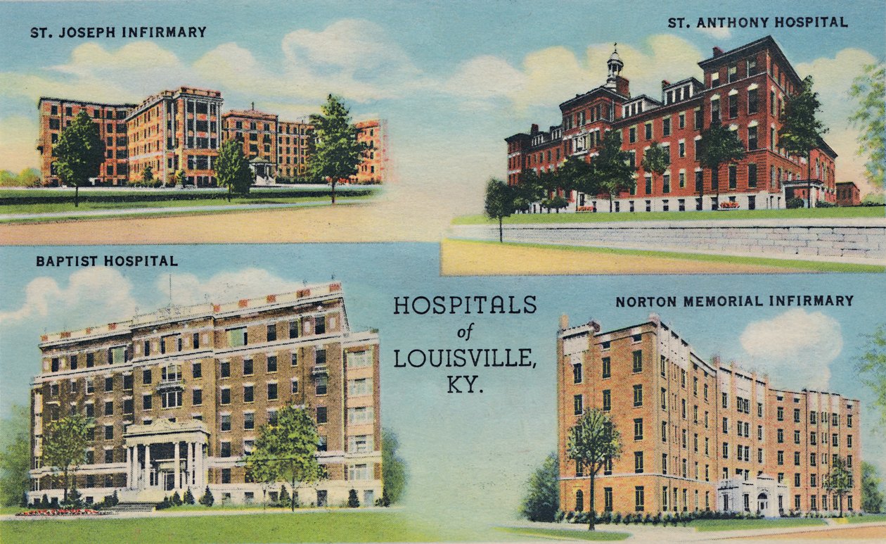 Szpitale w Louisville, KY., 1942 r. autorstwa Caufield and Shook