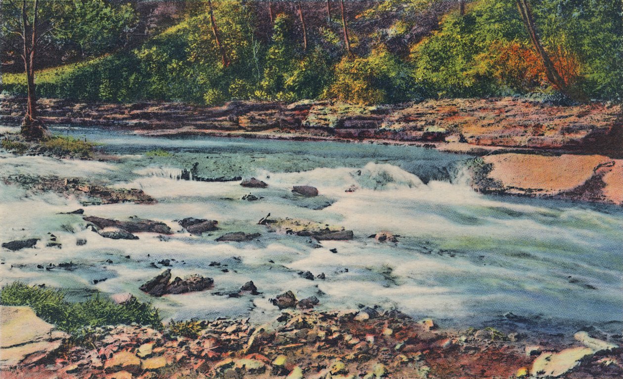 Rapid Waters, Cherokee Park, 1942 autorstwa Caufield and Shook