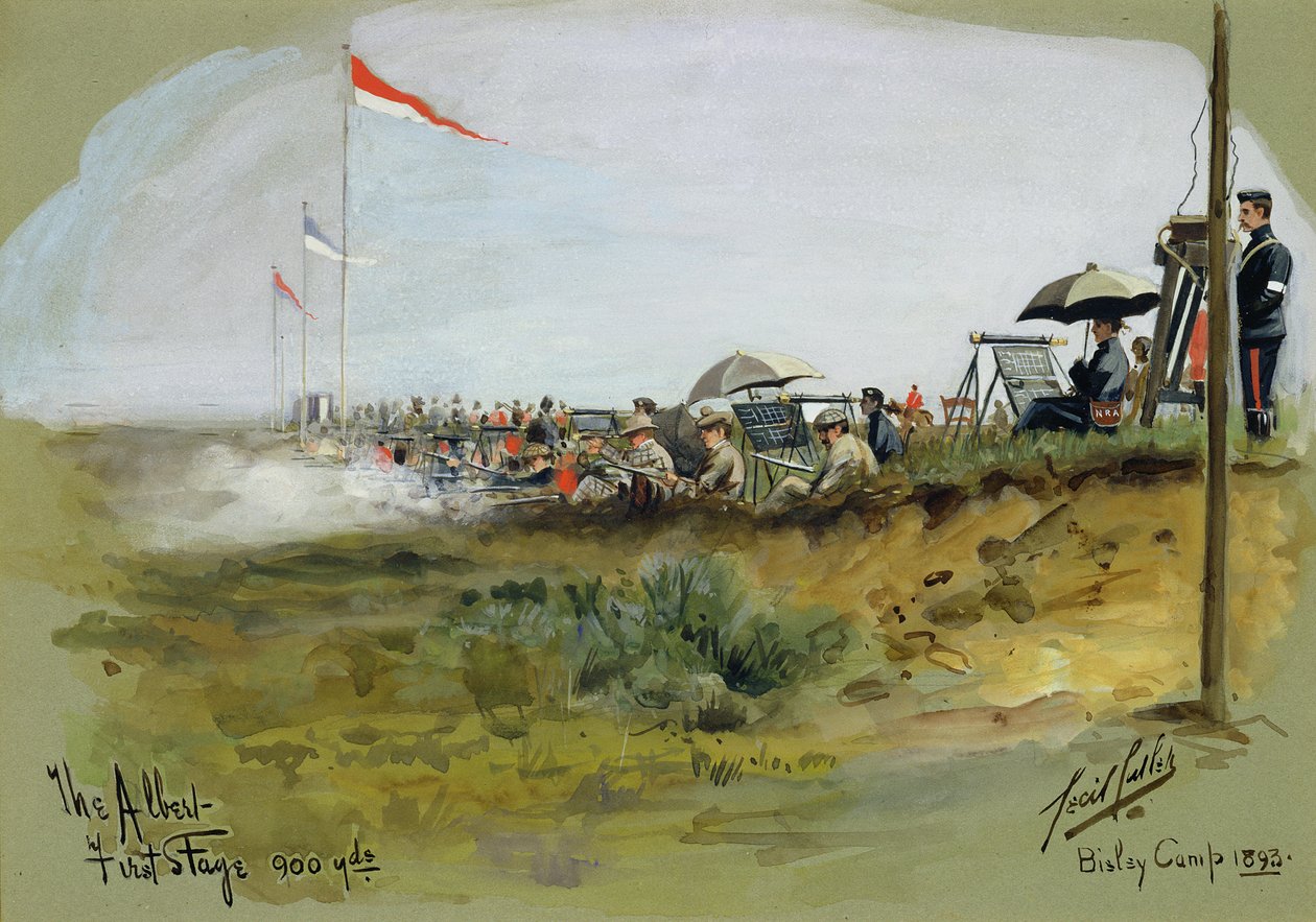 Albert – Pierwszy etap, 900 jardów, Bisley Camp, 1893 autorstwa Cecil Cutler