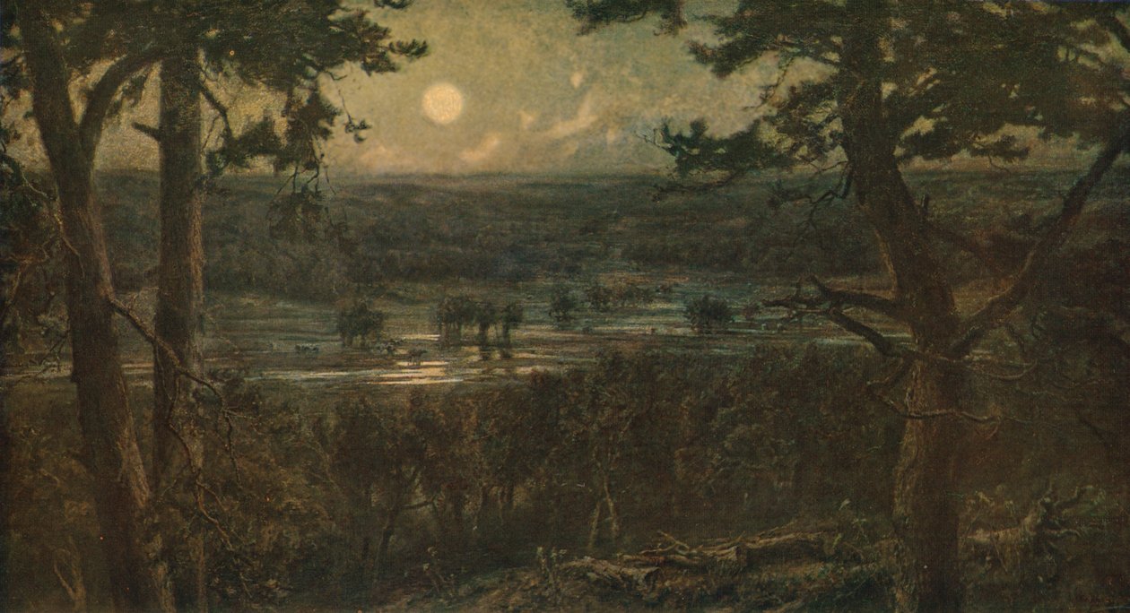 Księżyc sierpniowy, 1880, c1930. autorstwa Cecil Gordon Lawson