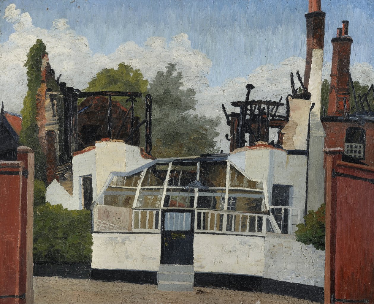Wypatroszona szkoła, Dedham autorstwa Cedric Morris
