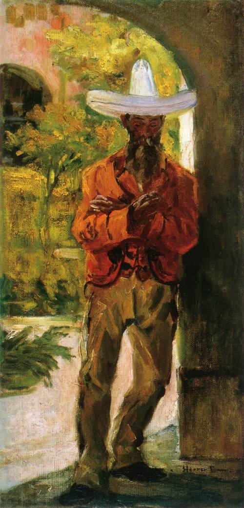 Mężczyzna w kapeluszu autorstwa Cesar Herrer