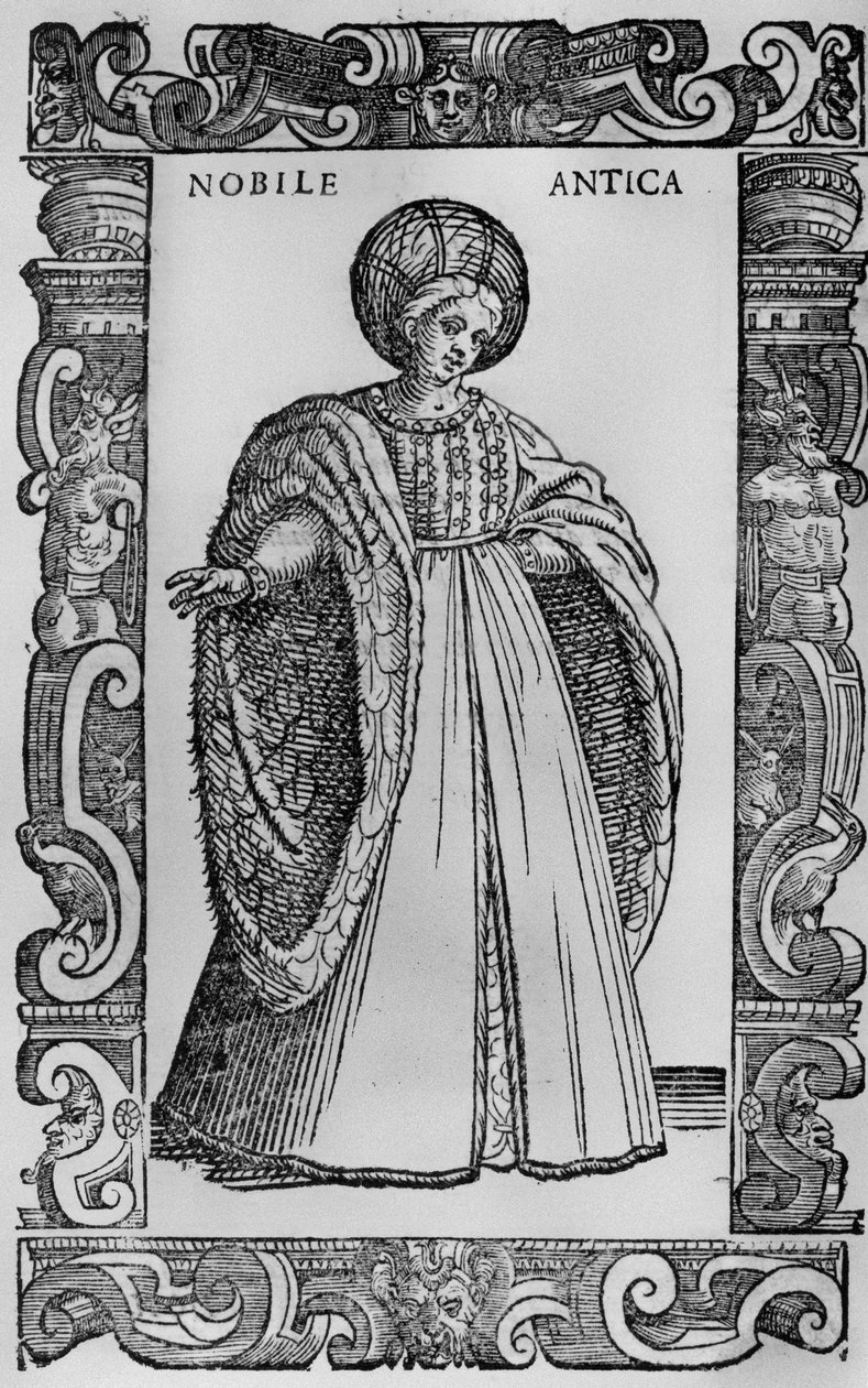 Starożytny szlachcic, 1590 autorstwa Cesare Vecellio