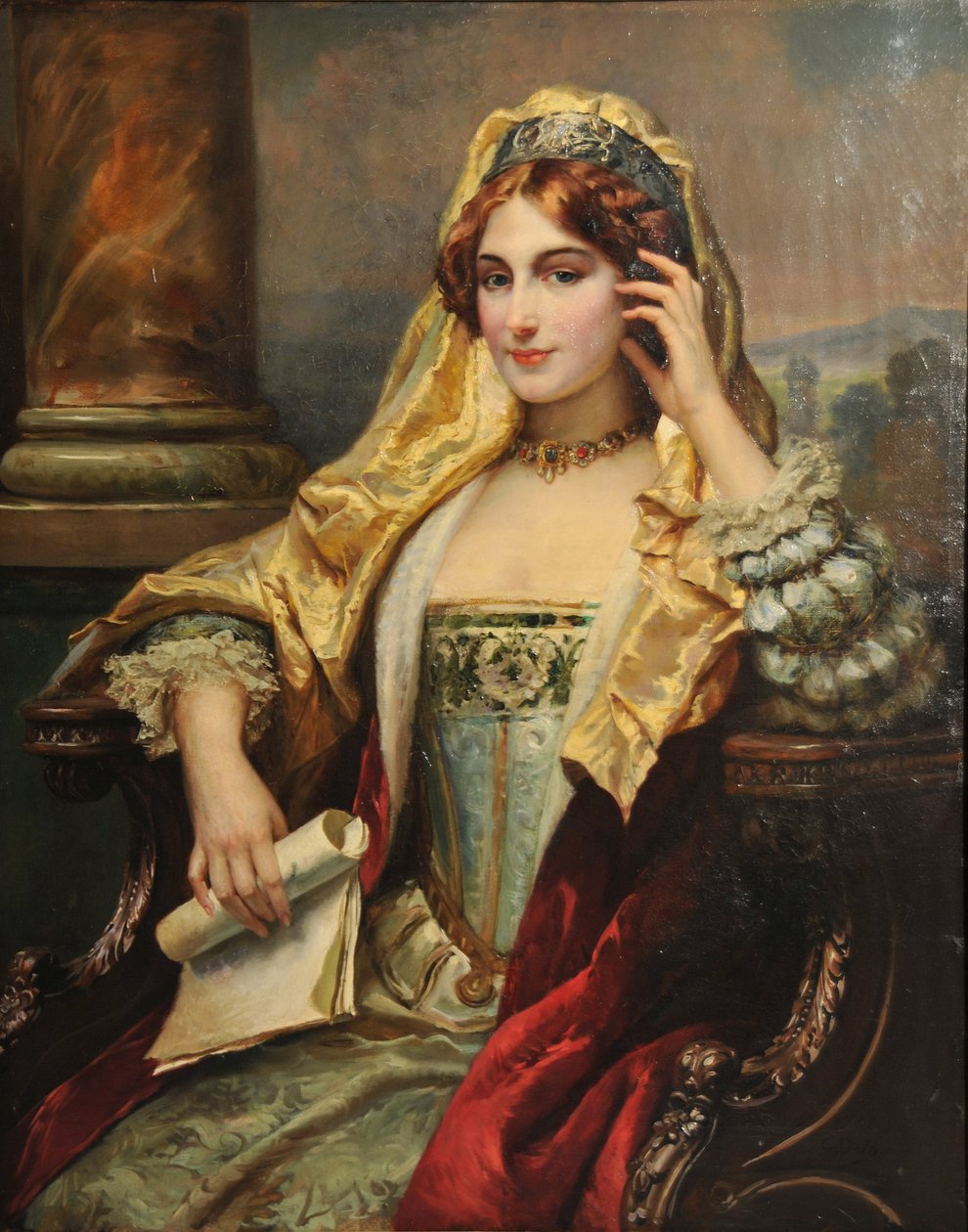 Medytacja, 1880. autorstwa Cesare Agostino Detti