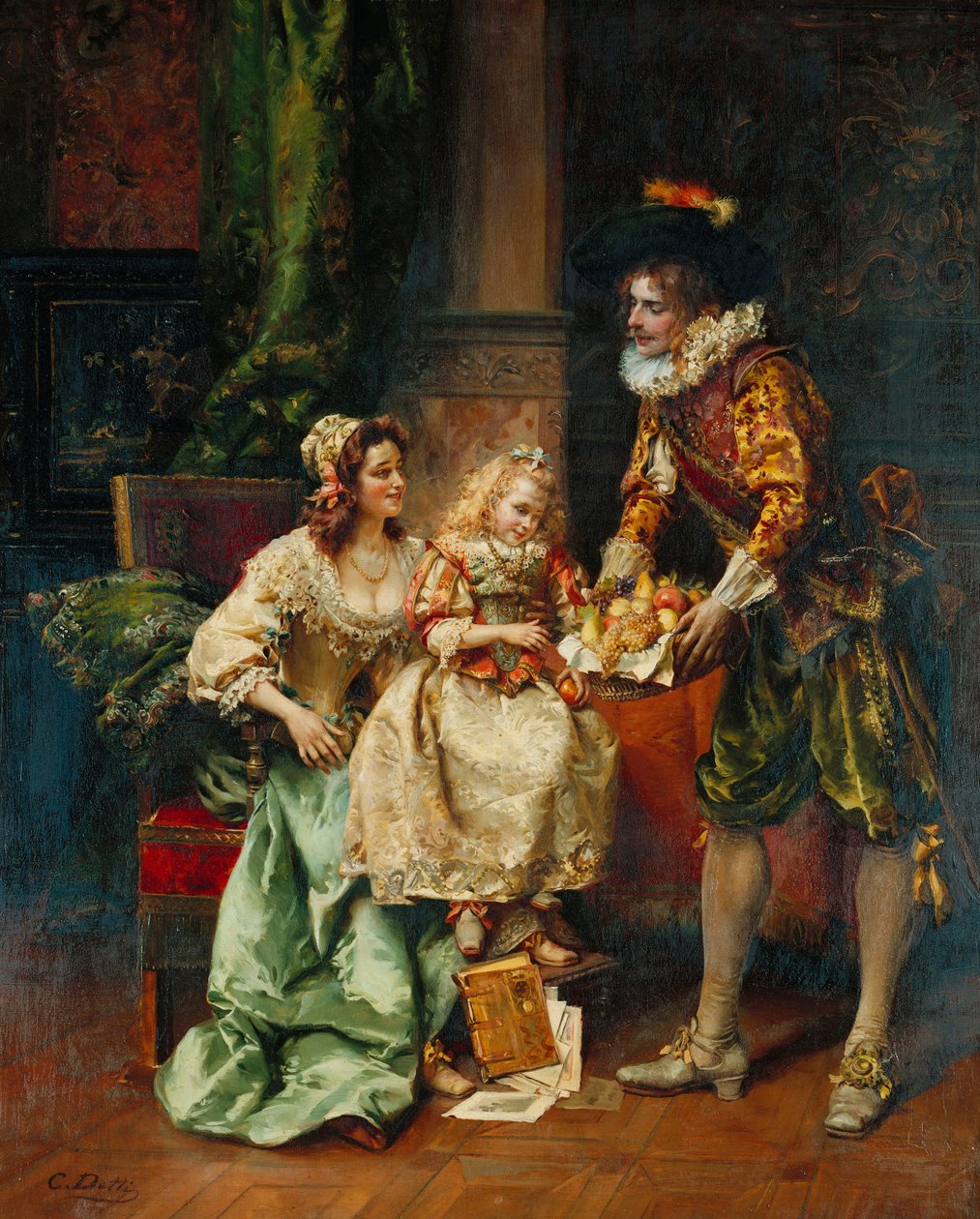 Kosz owoców autorstwa Cesare Auguste Detti