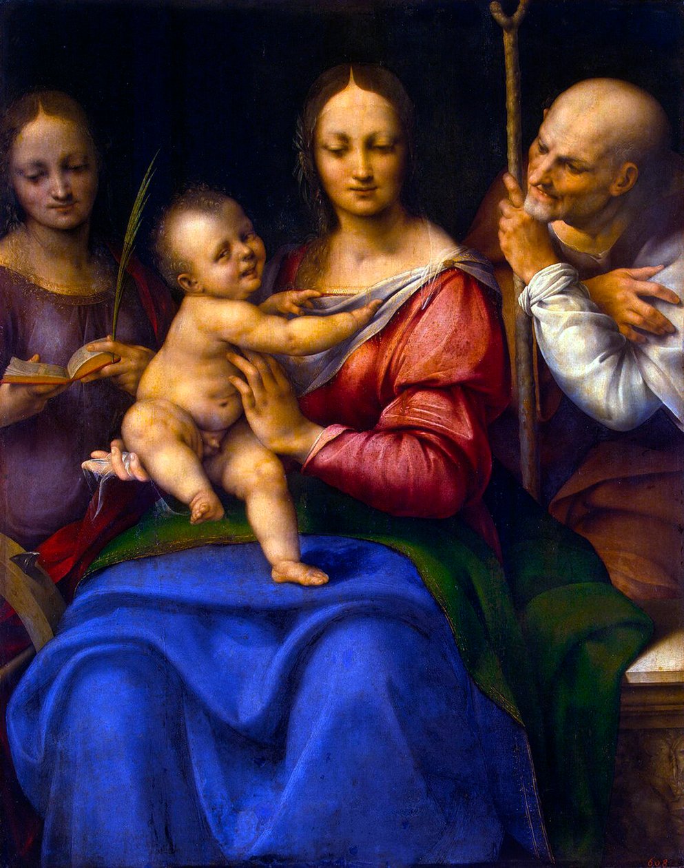 Święta Rodzina ze Świętą Katarzyną, 1515-1520. autorstwa Cesare da Sesto
