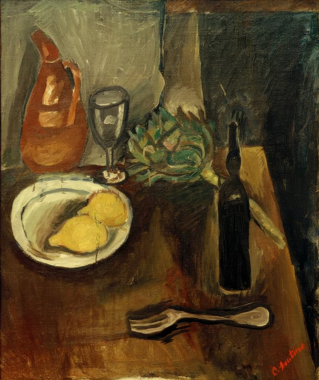 Ch. Soutine, Martwa natura z karczochami autorstwa Chaim Soutine