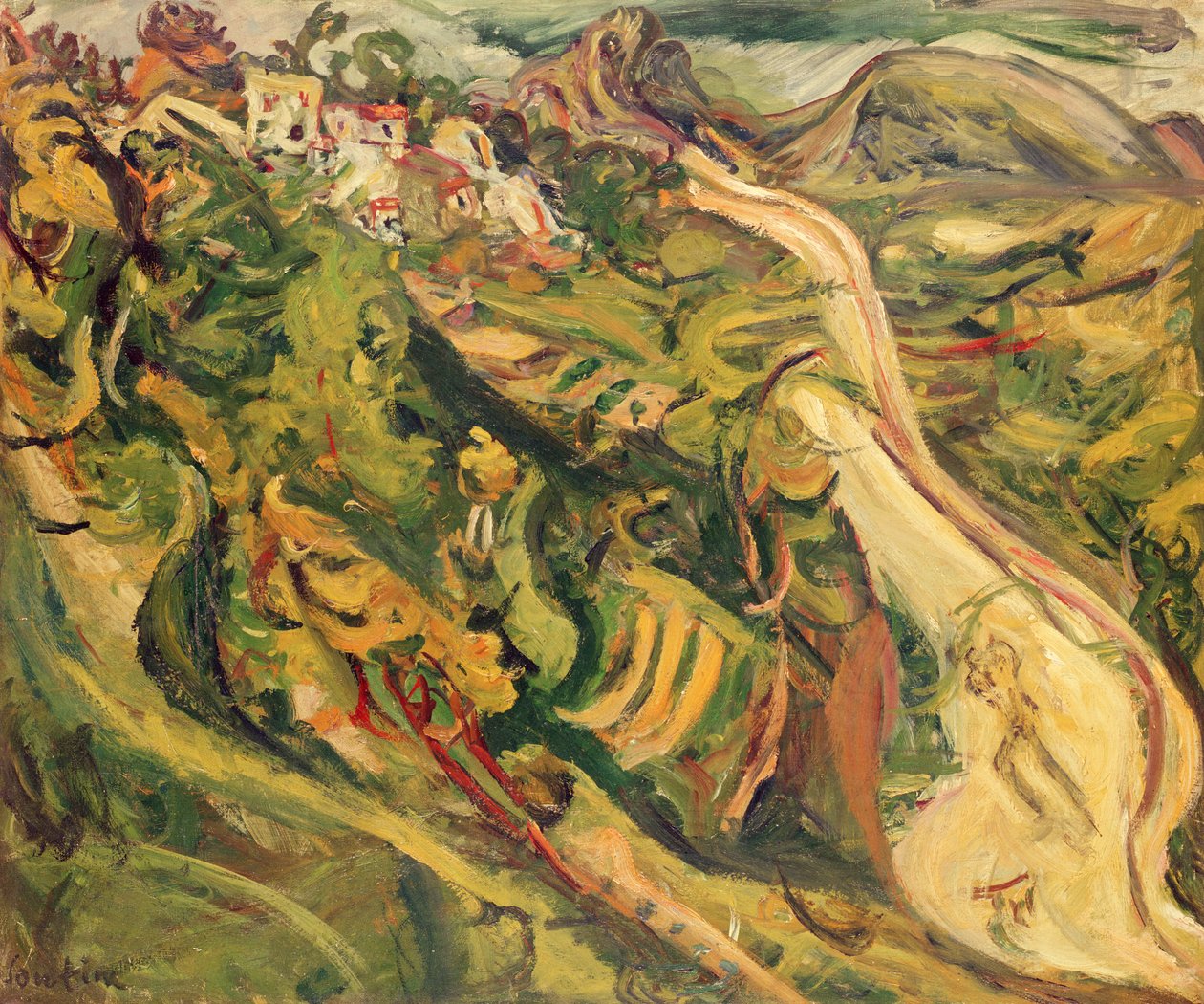 Krajobraz - Droga, 1922 autorstwa Chaim Soutine