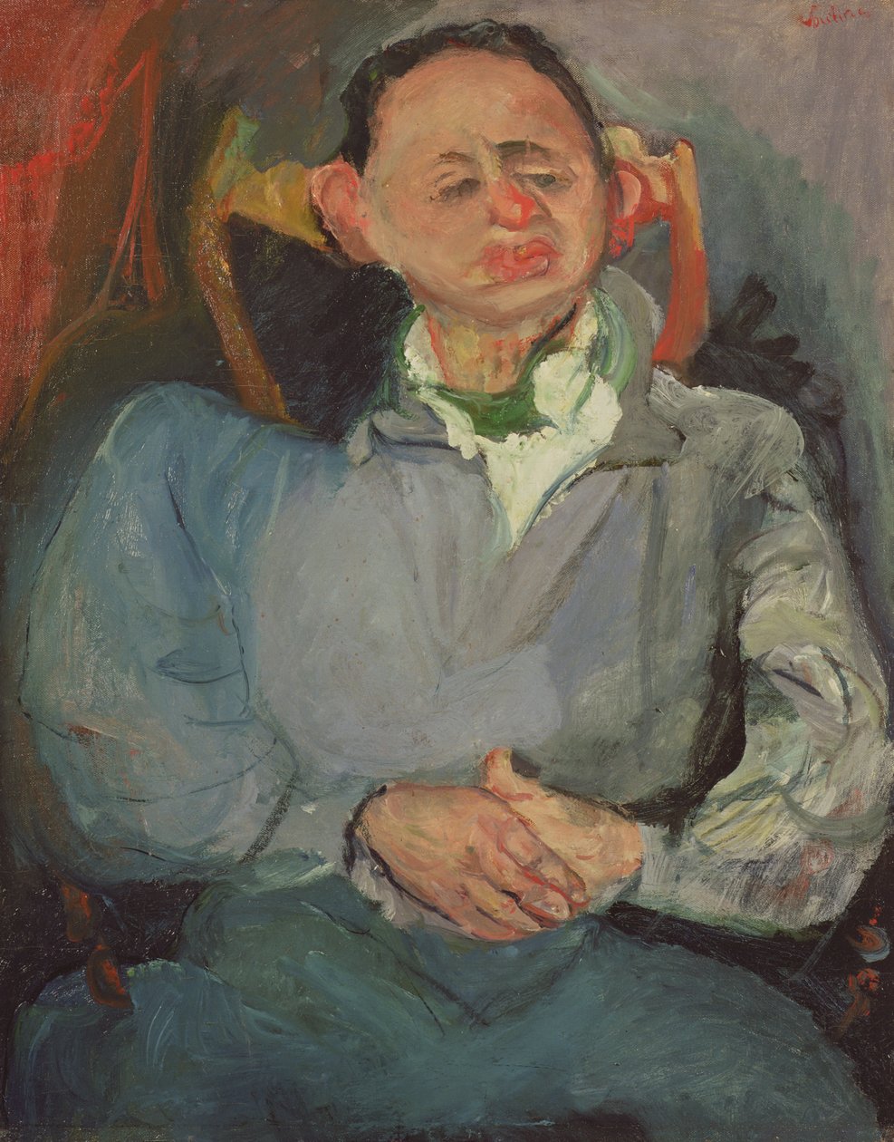 Portret Oscara Miestchaninowa (1886-1956) 1923 autorstwa Chaim Soutine
