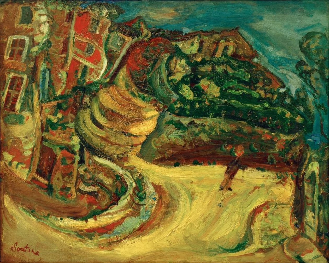 Ulica Céret autorstwa Chaim Soutine