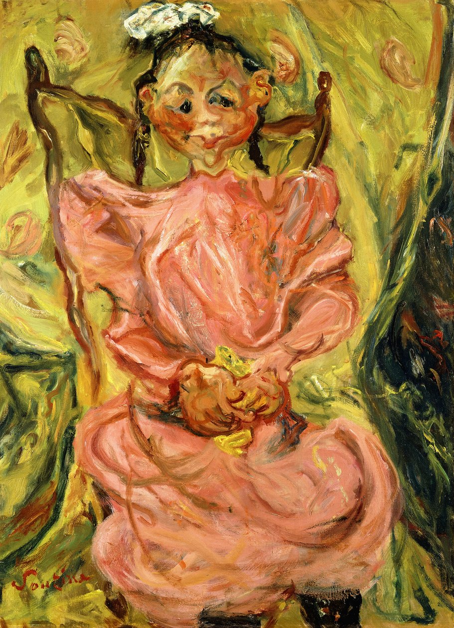 Dziewczyna w różu, 1925 autorstwa Chaim Soutine