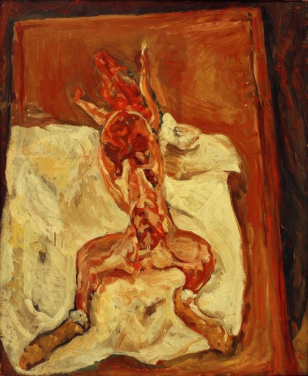 Obdarty ze skóry królik autorstwa Chaim Soutine