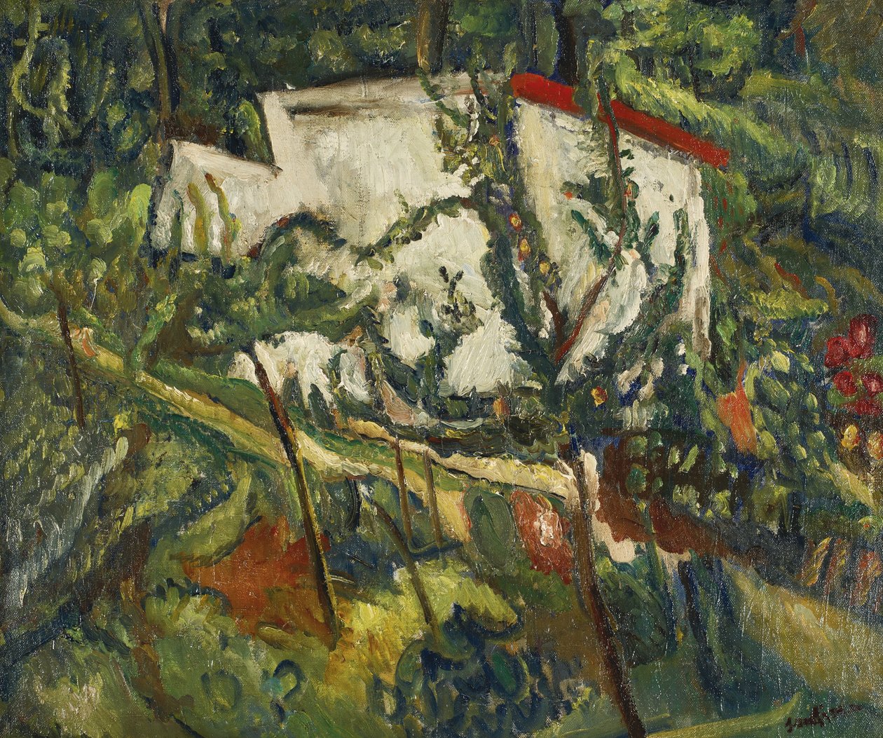Dom Clamartów, ok. 1918 autorstwa Chaim Soutine