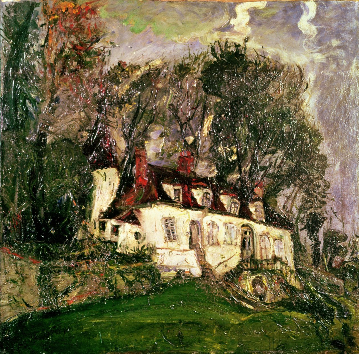 Dom w Oiseme, 1934 autorstwa Chaim Soutine