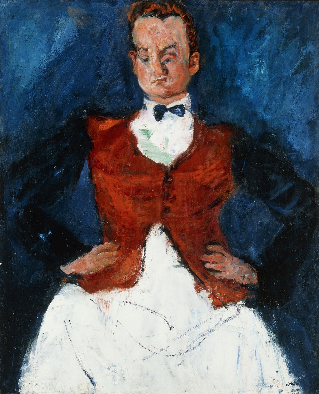 Maitre D; Lokaj, ok. 1927 autorstwa Chaim Soutine