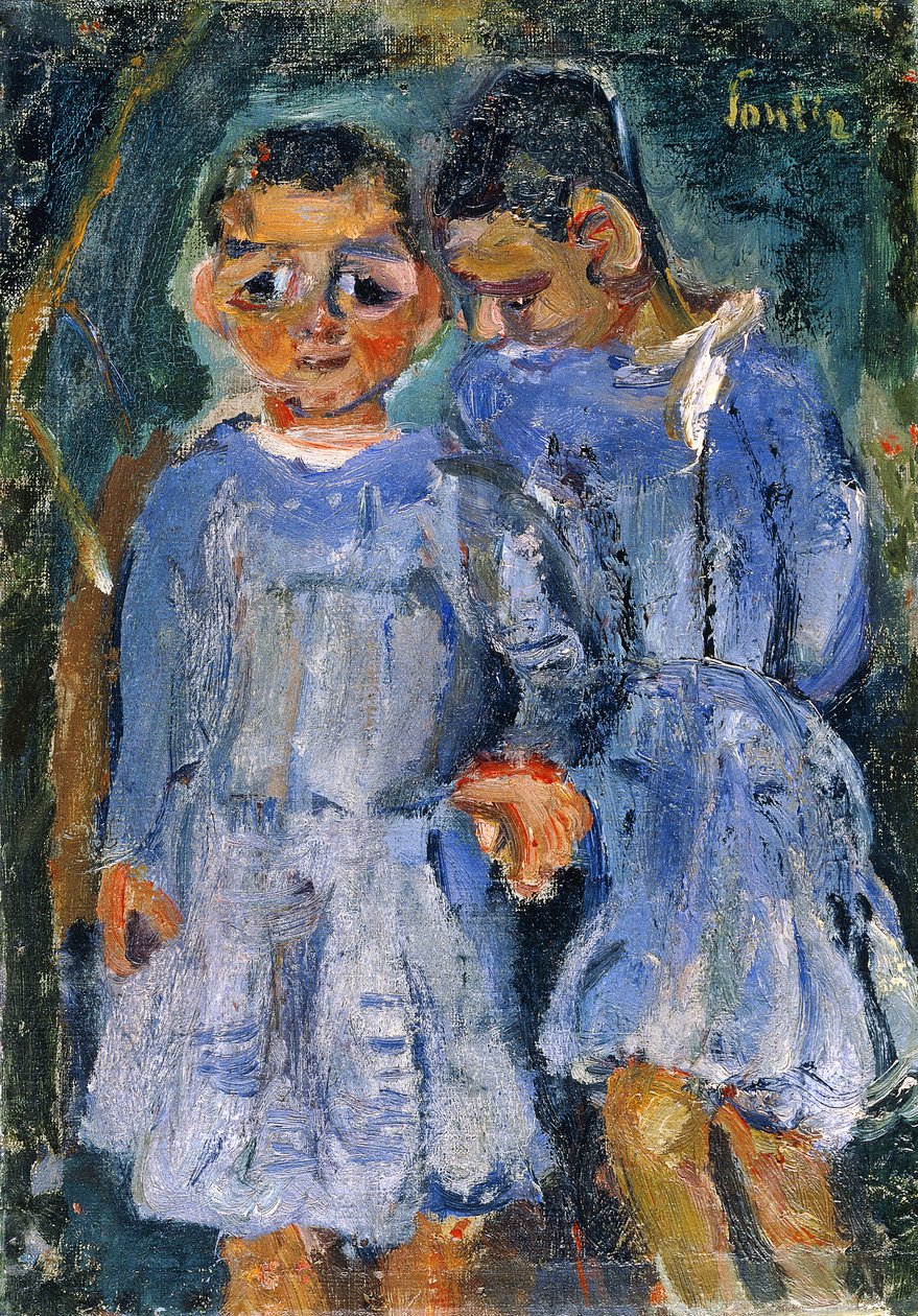 Dwoje dzieci; dwoje dzieci, autorstwa Chaim Soutine