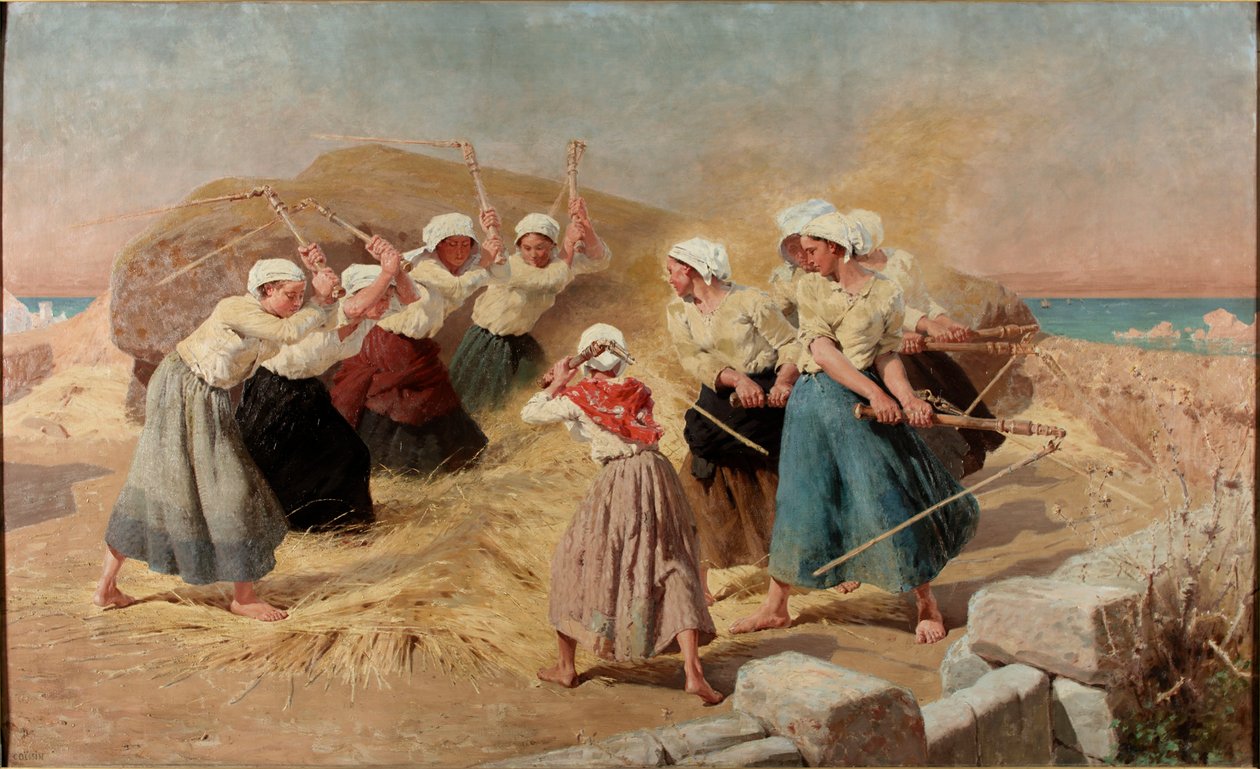 Omłot autorstwa Charles de la Fosse