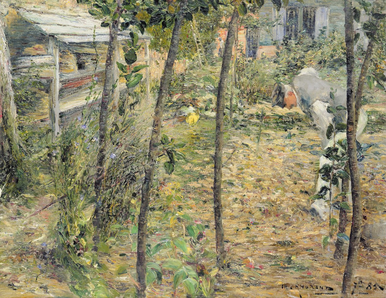 W ogrodzie, 1885 autorstwa Charles Angrand