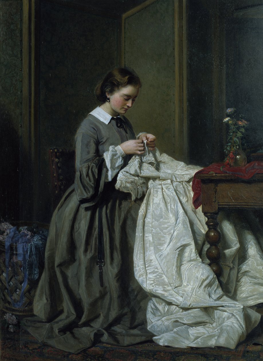 Krawcowa autorstwa Charles Baugniet