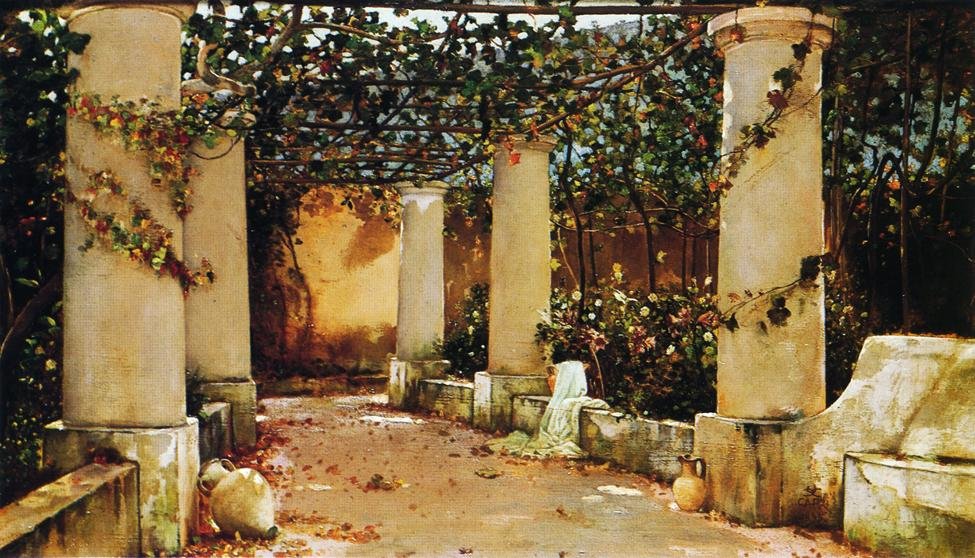 Willa Castello, Capri autorstwa Charles Caryl Coleman