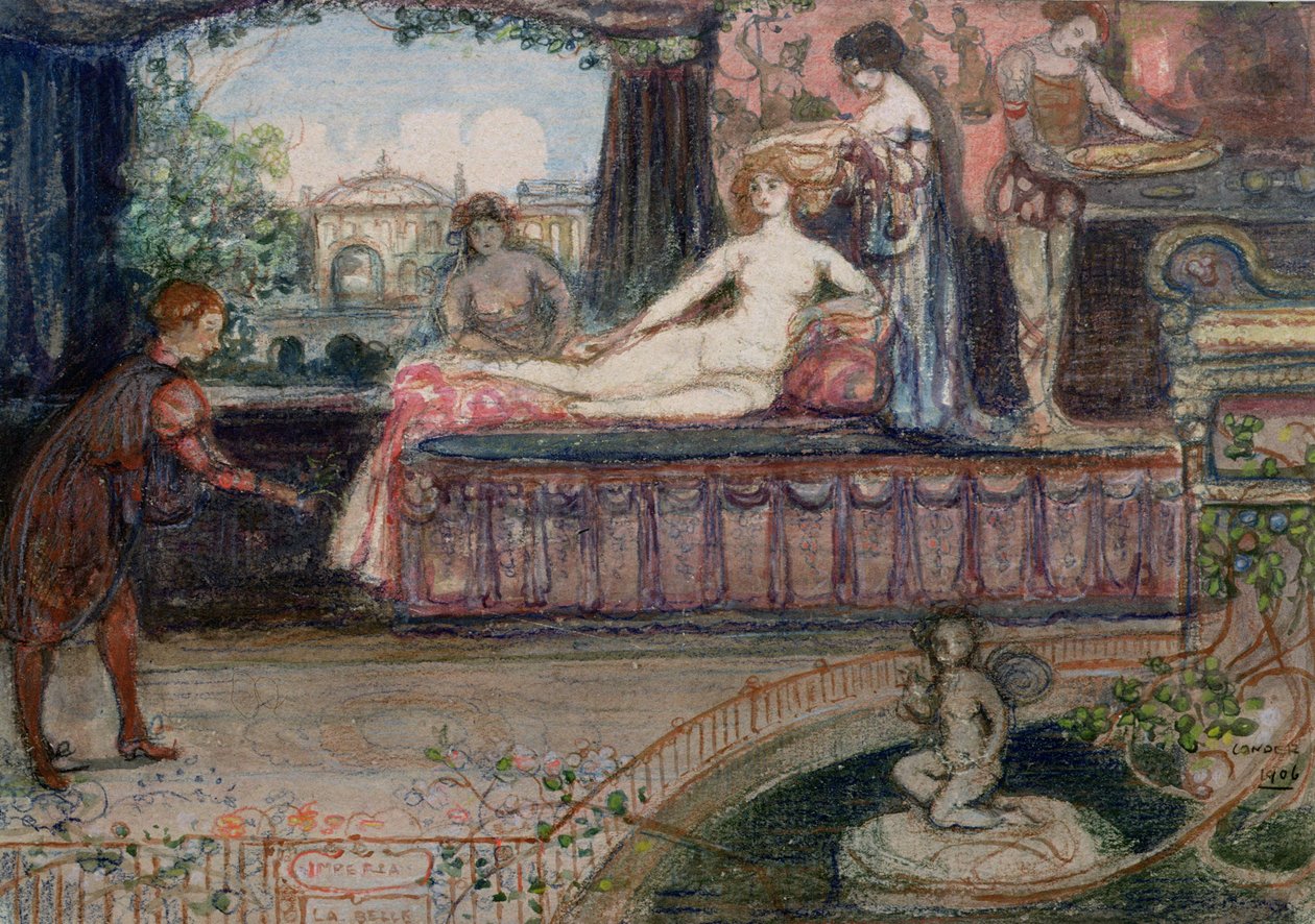 Imperia la Belle autorstwa Charles Edward Conder