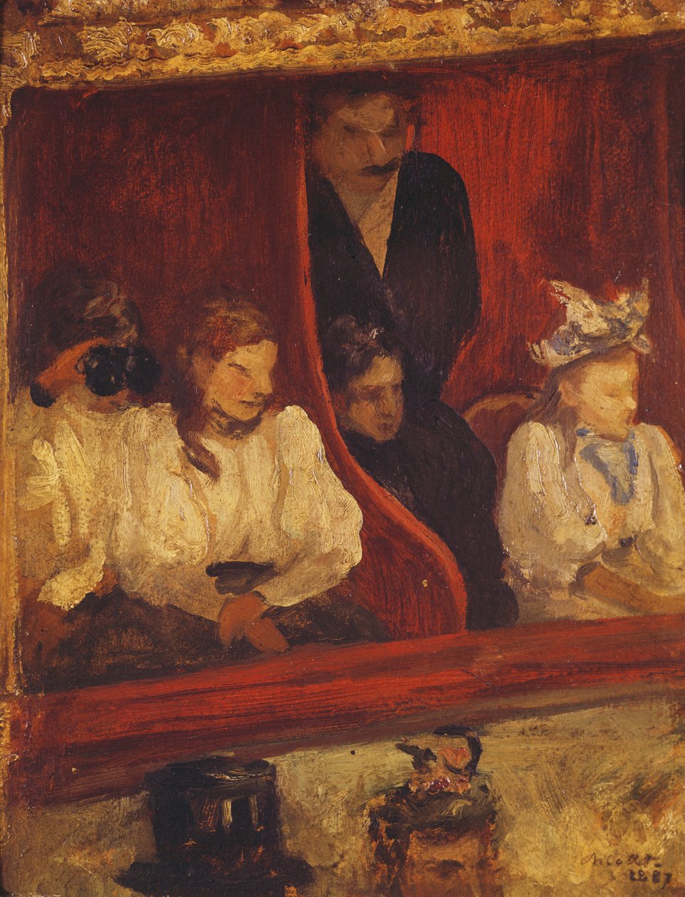 Pudełko w Opera-Comique, 1887 autorstwa Charles Cottet