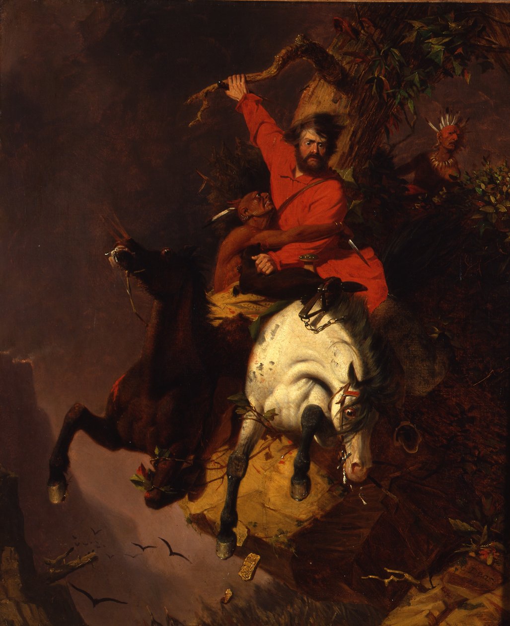 Walka o śmierć, 1840-45 autorstwa Charles Deas