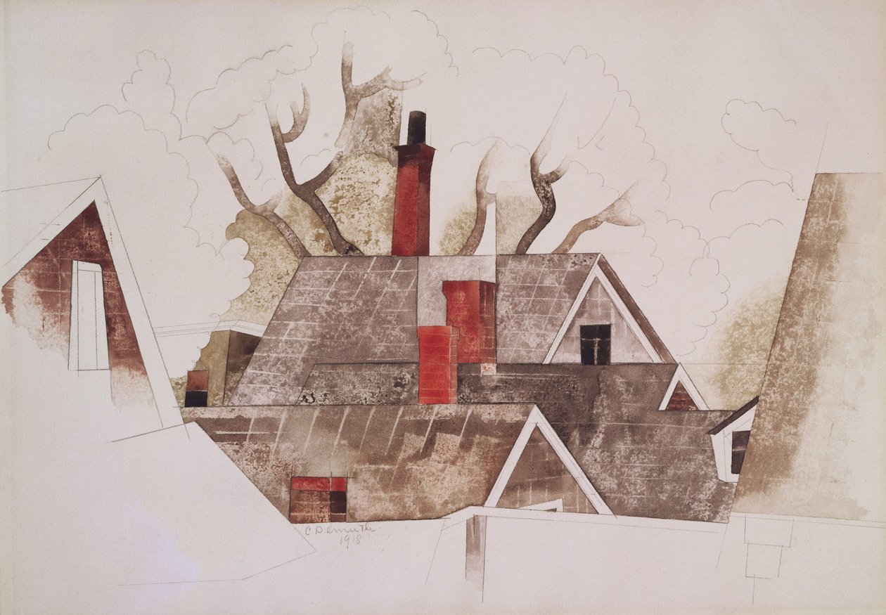 Czerwone kominy autorstwa Charles Demuth