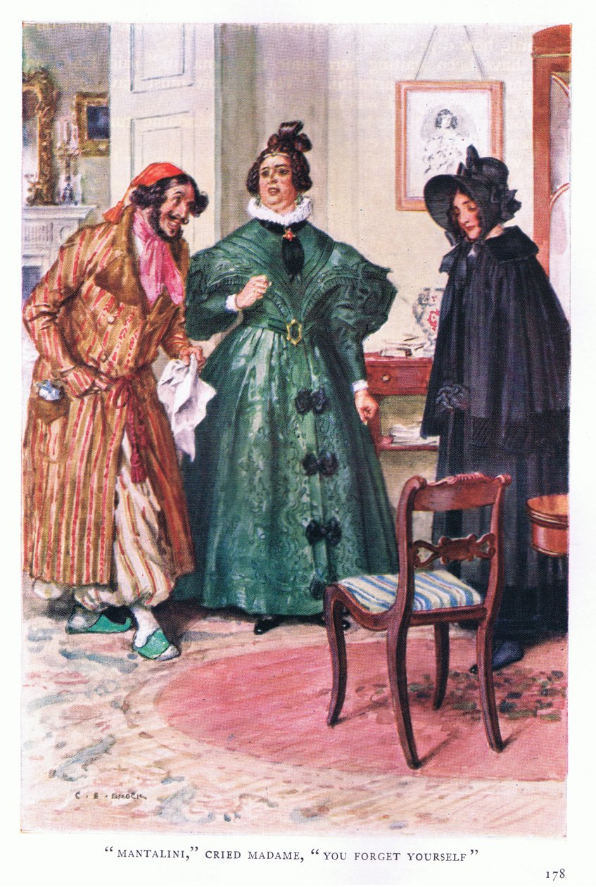 Mantalini płakała madame, zapominasz o sobie autorstwa Charles Edmund Brock