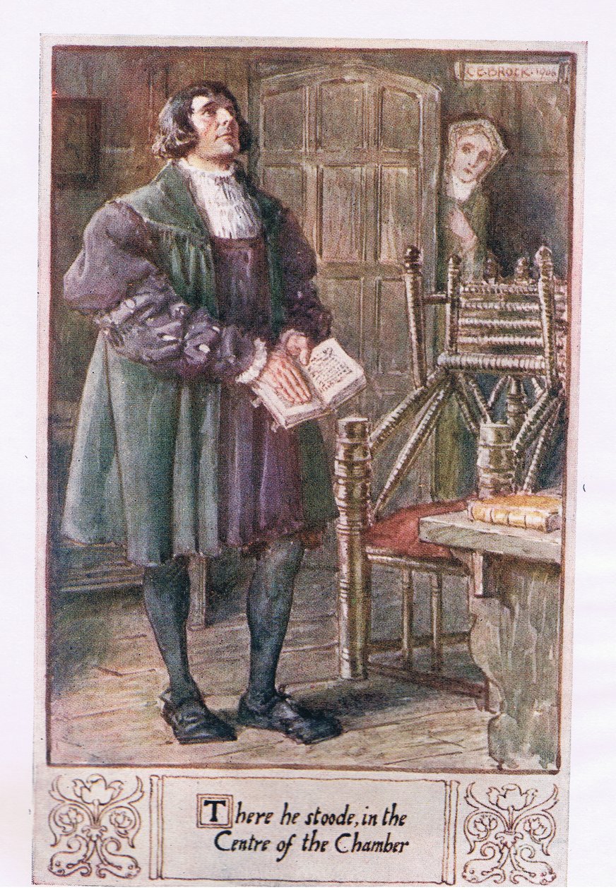 Stał tam, na środku komnaty autorstwa Charles Edmund Brock
