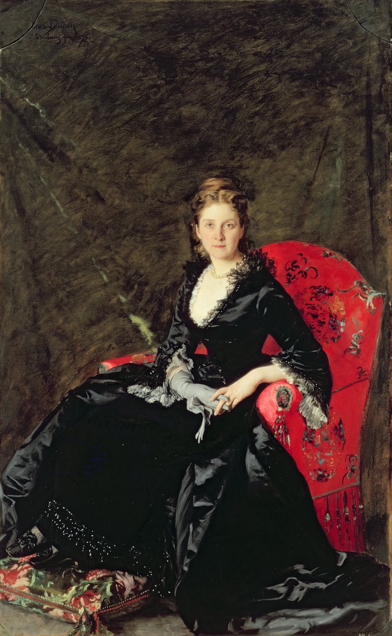 Portret Mme N.M. Połowcowej, 1876 r. autorstwa Charles Emile Auguste Carolus Duran