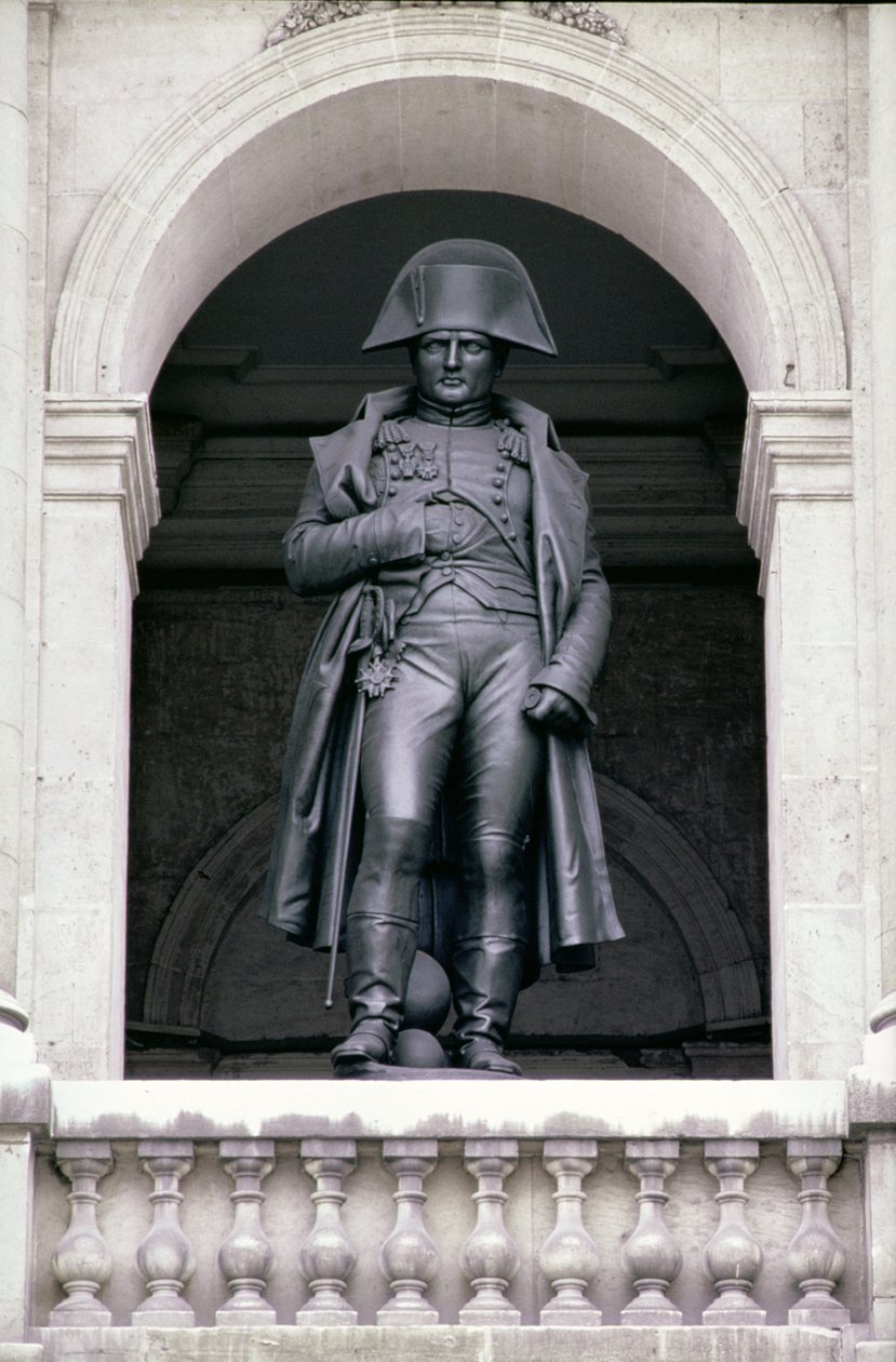 Napoleon I (1769-1821) w płaszczu, 1831-33 (brąz) autorstwa Charles Emile Marie Seurre