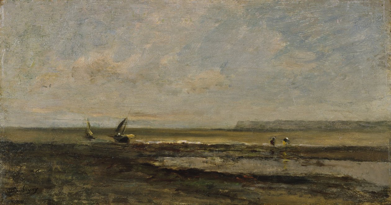 Scena na plaży autorstwa Charles Francois Daubigny
