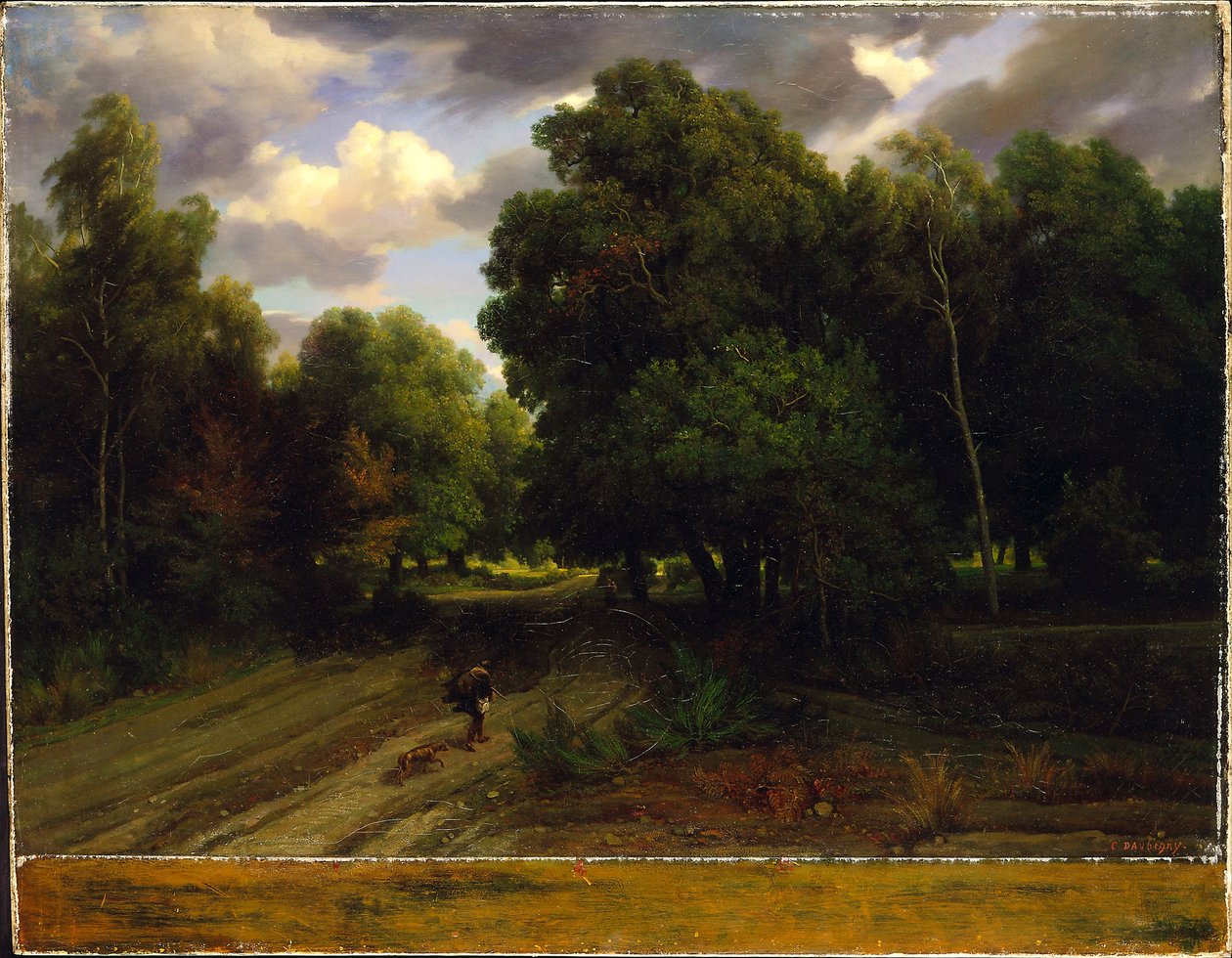 Rozdroża Orlego Gniazda, Las Fontainebleau, 1843-44 autorstwa Charles Francois Daubigny
