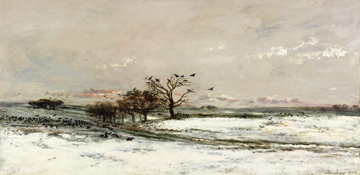Śnieg, 1873 autorstwa Charles Francois Daubigny