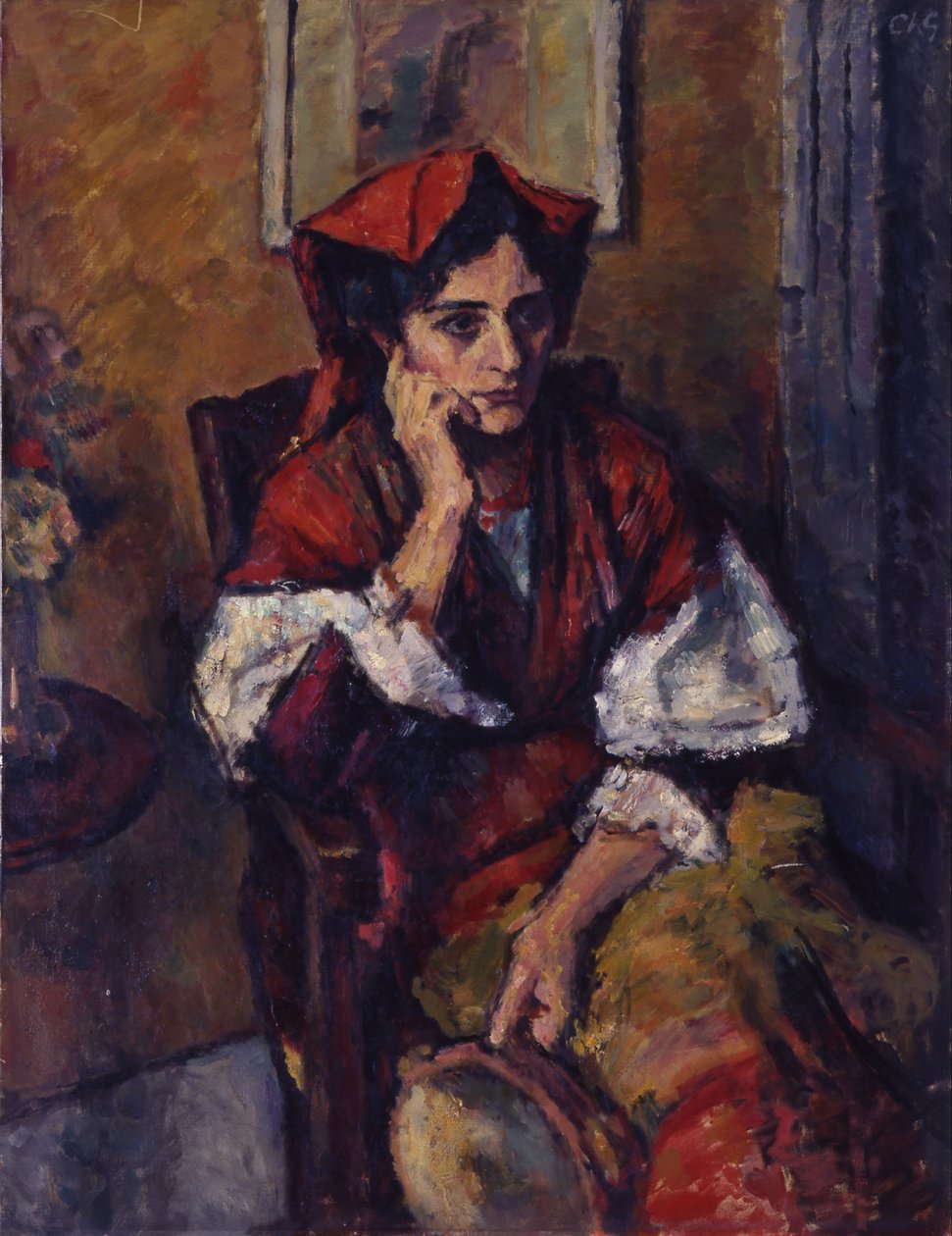 Włoszka z tamburynem autorstwa Charles Guerin