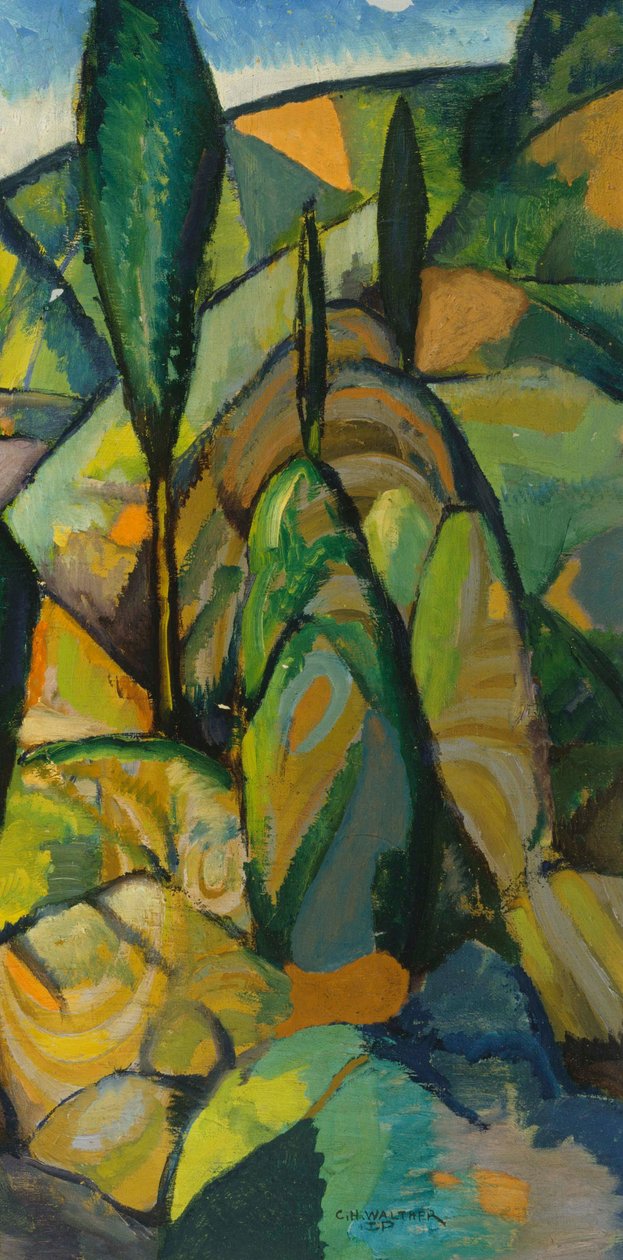 Abstrakcyjny krajobraz autorstwa Charles H. Walther