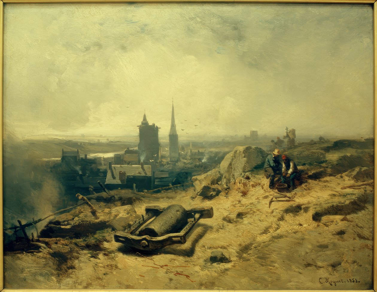 Krajobraz z hutą autorstwa Charles Hoguet