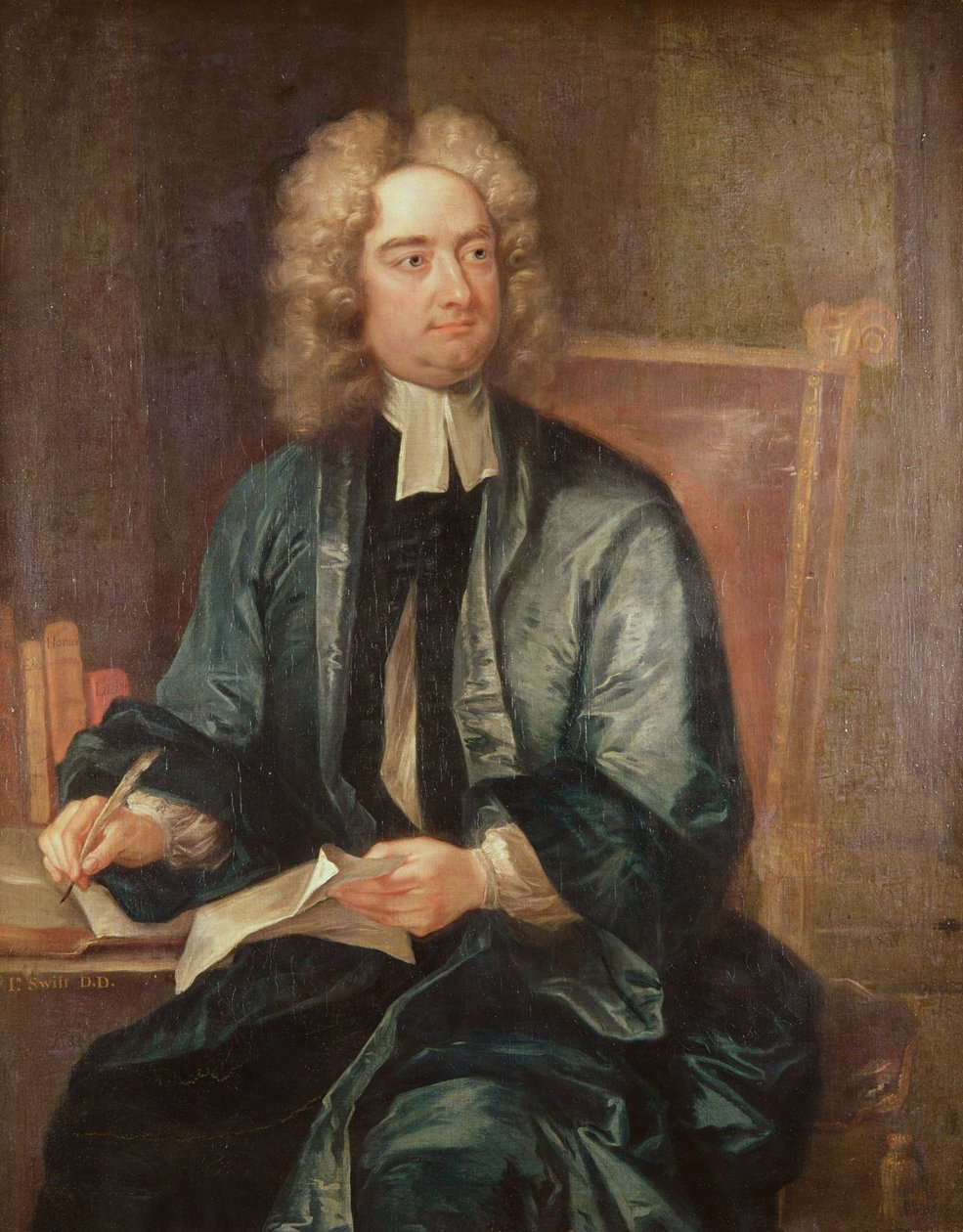 Portret Jonathana Swifta (1667-1745) ok. 1718 autorstwa Charles Jervas
