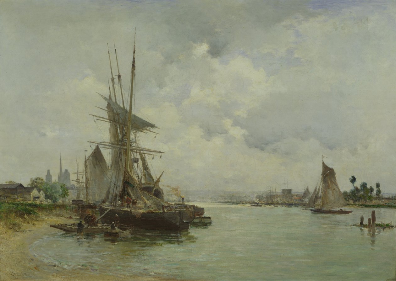 Widok na Rouen autorstwa Charles Lapostolet