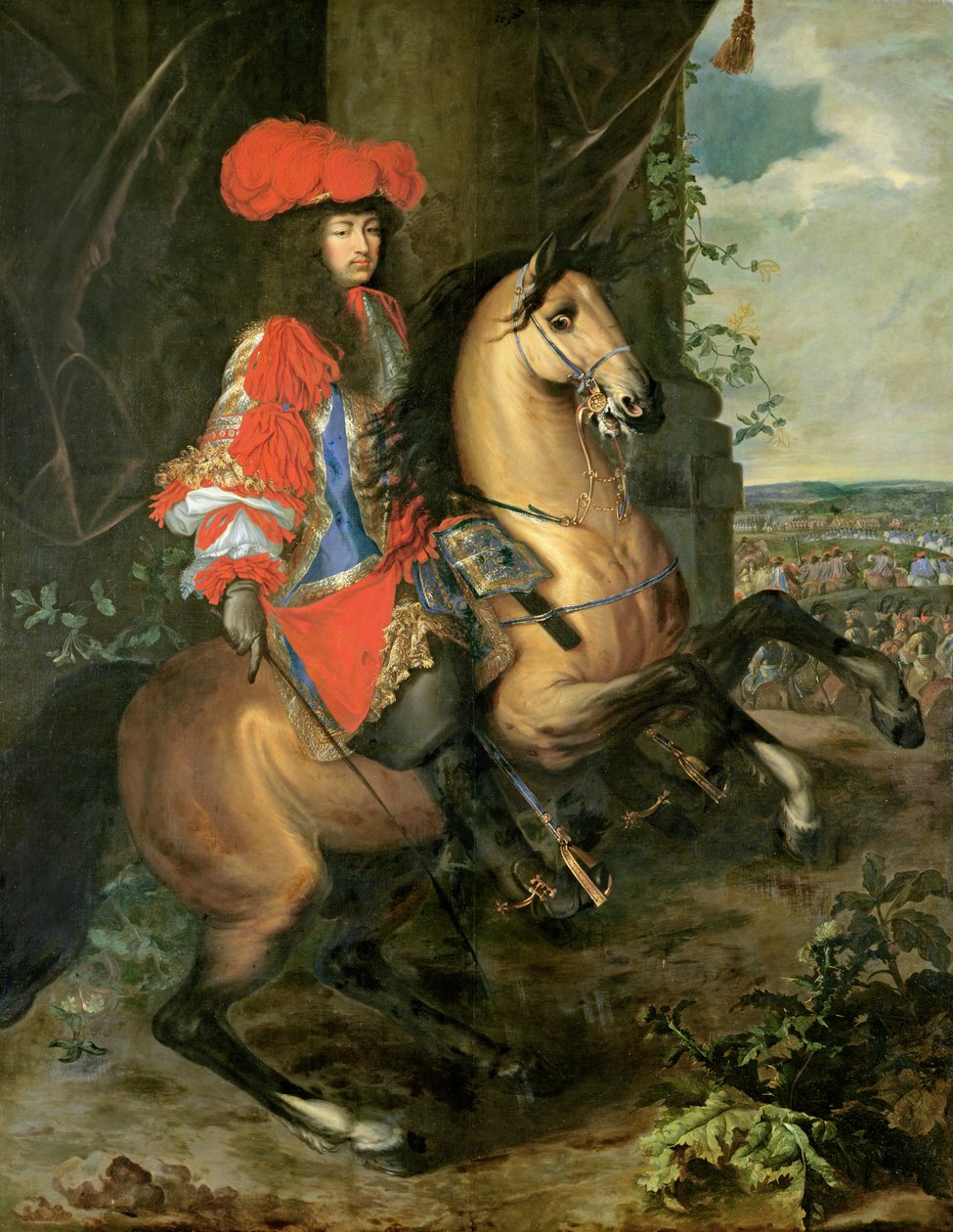 Portret konny Ludwika XIV (1638-1715) autorstwa Charles Le Brun