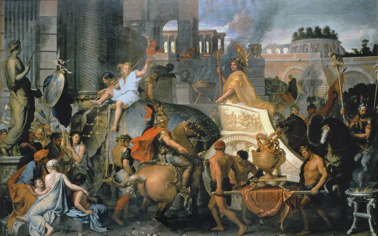 Triumf Aleksandra lub Wejście Aleksandra do Babilonu, ok. 1673 r. autorstwa Charles Le Brun